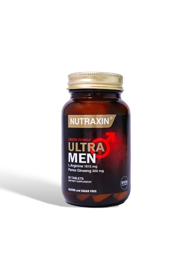 Nutraxin Ultra Men L-Arginine Green Power: Energy, Immunity, Muscle & Bone Support - Image 5